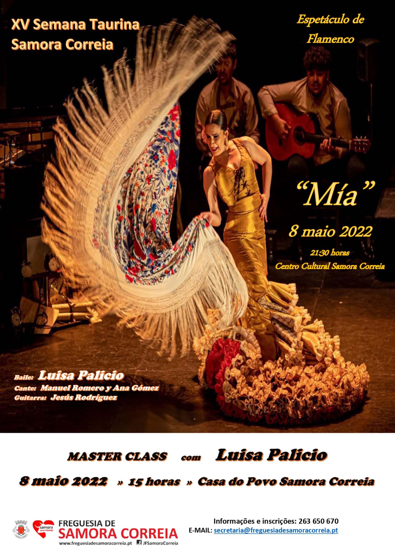 Notícia XV Semana Taurina - Espetáculo de Flamenco - "MÍA"