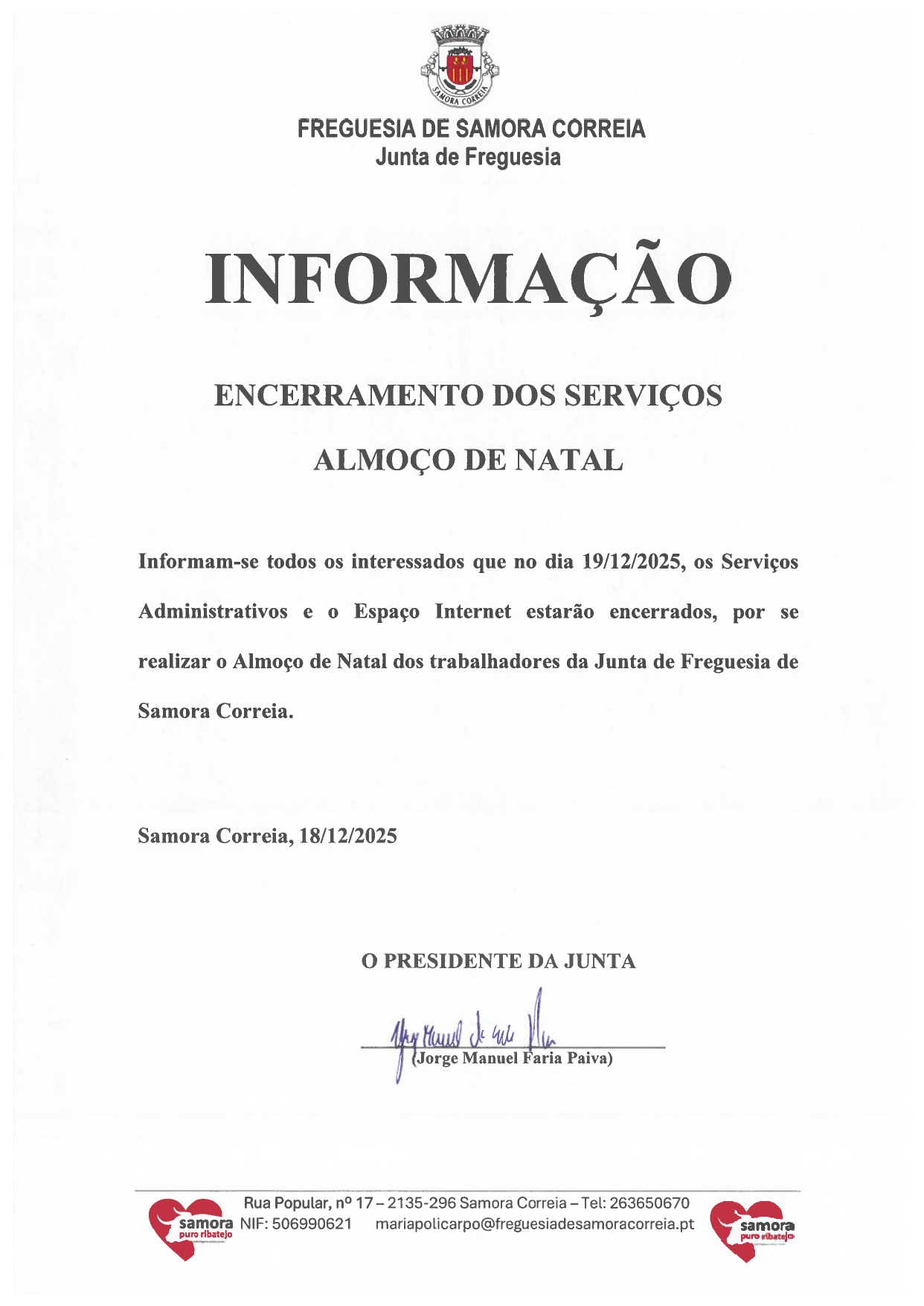 Imagem Encerramento Serviços