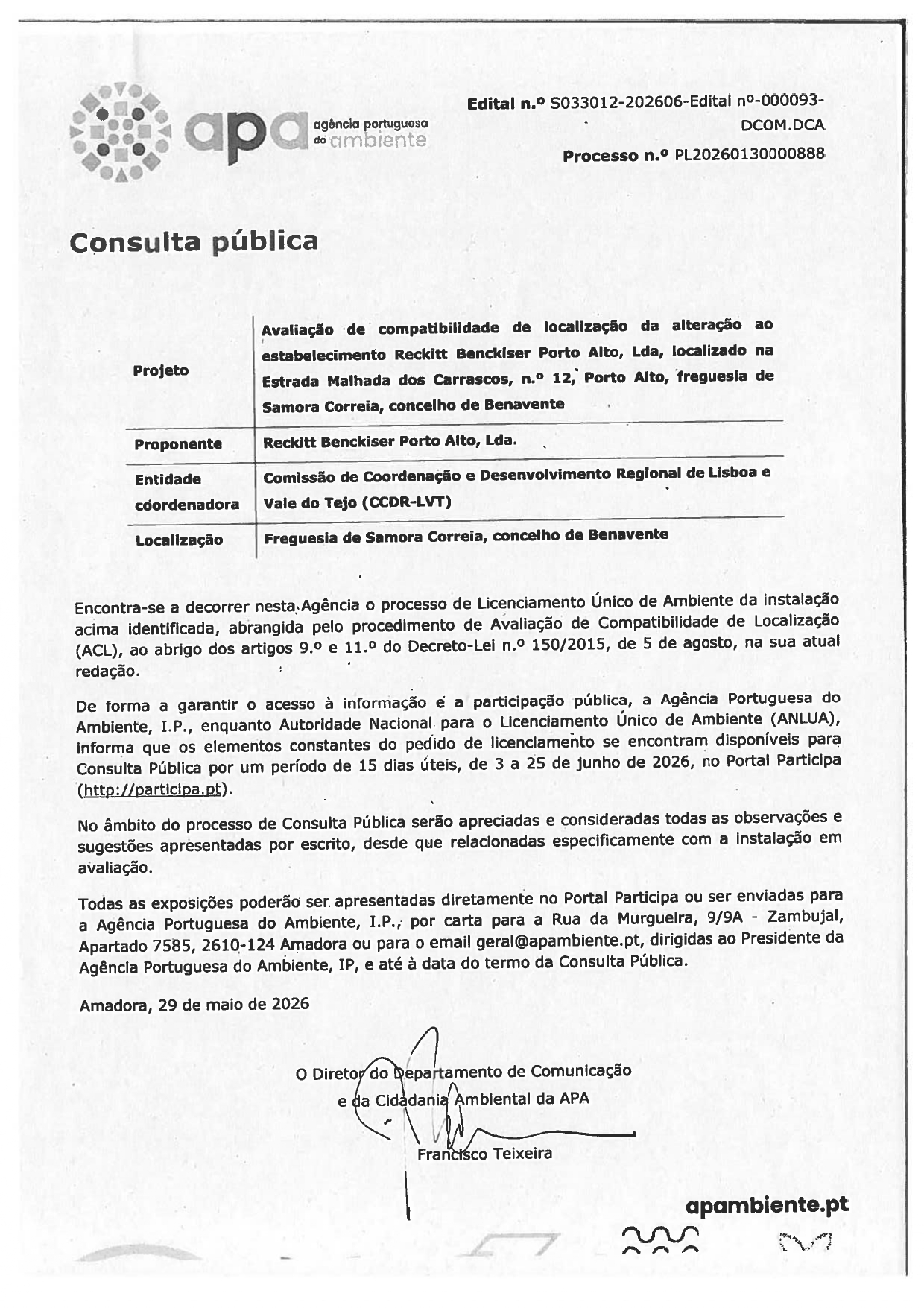 Notícia Consulta Pública - Avaliação de Compatibilidade