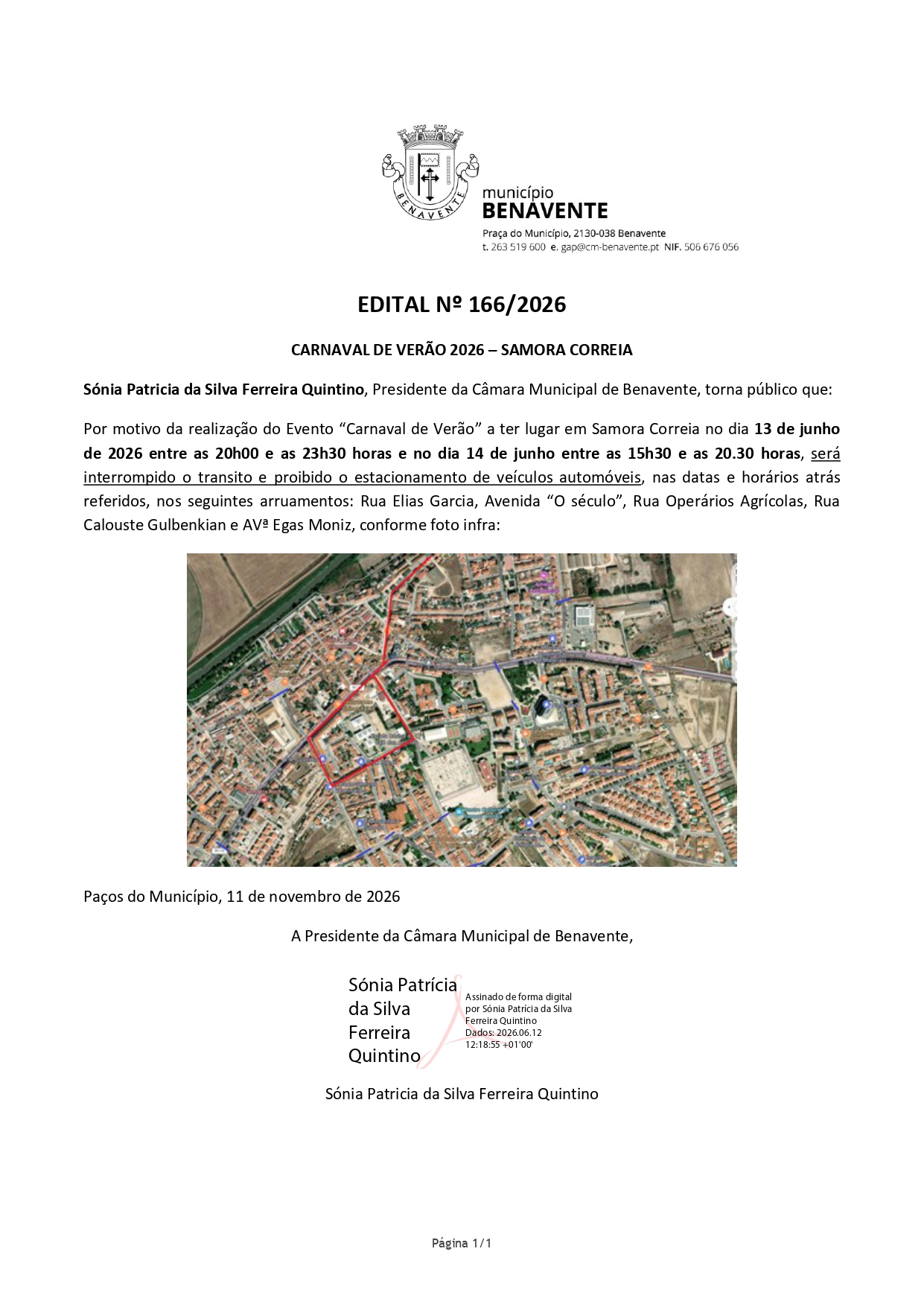 Notícia Edital Nº 166/2026 - CMB - Carnaval de Verão 2026
