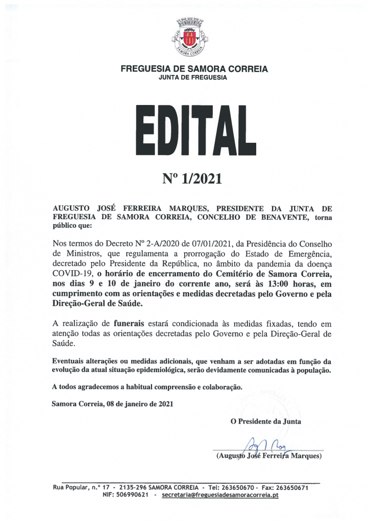 Imagem Edital Nº 01/2021